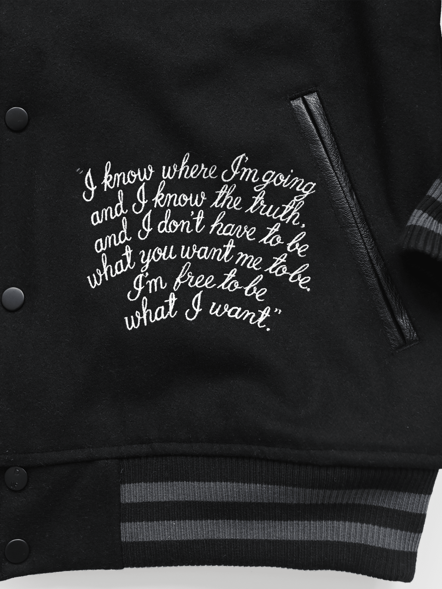 Ali Champ Is Back Black Varsity Jacket - Roots of Fight