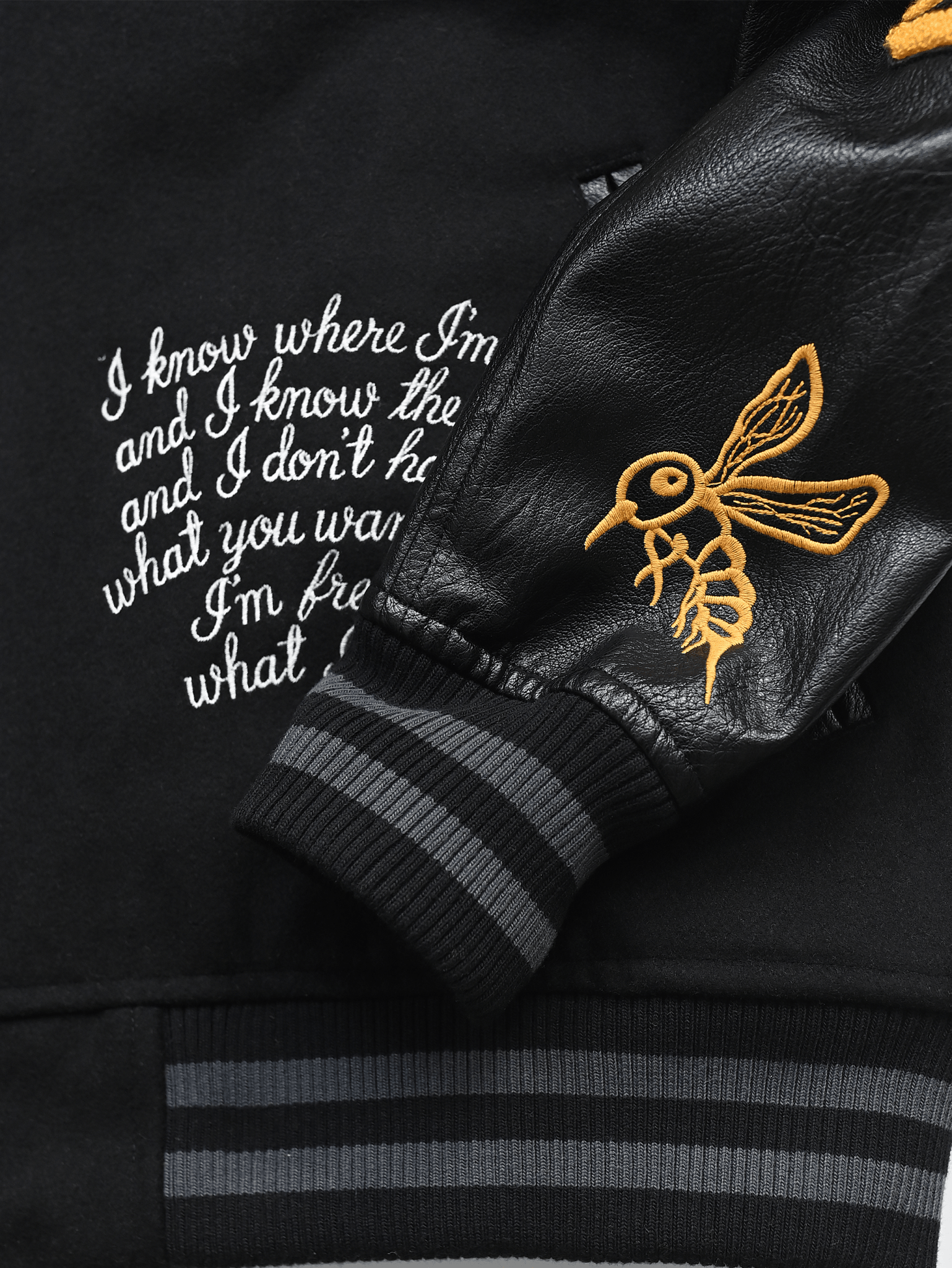 Ali Champ Is Back Black Varsity Jacket - Roots of Fight