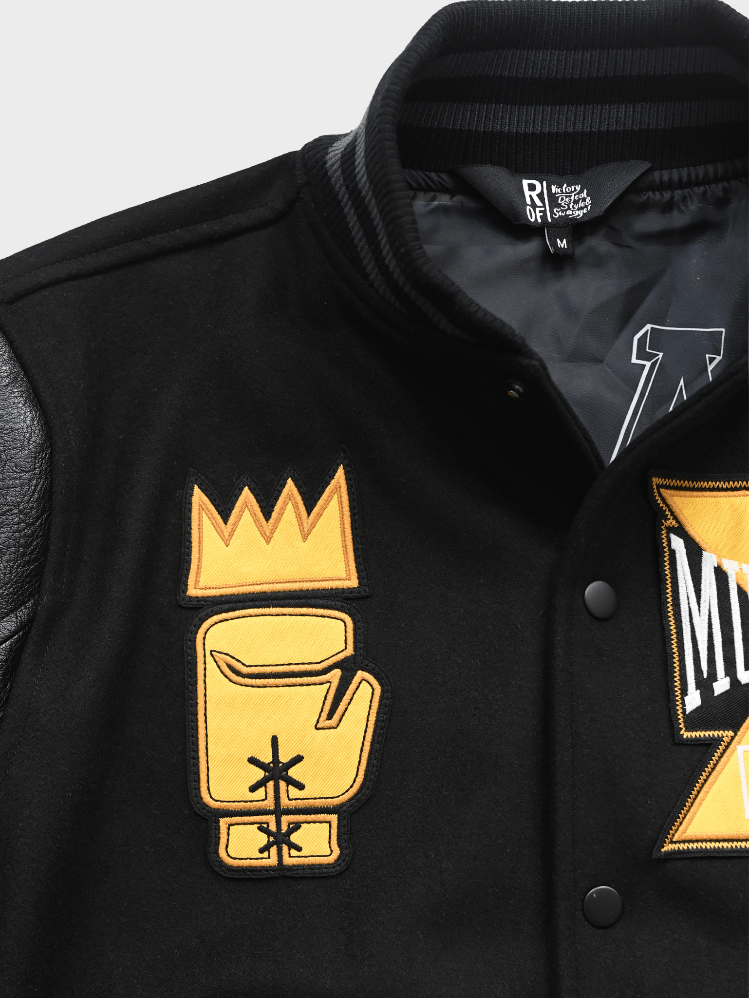 Ali Champ Is Back Black Varsity Jacket - Roots of Fight