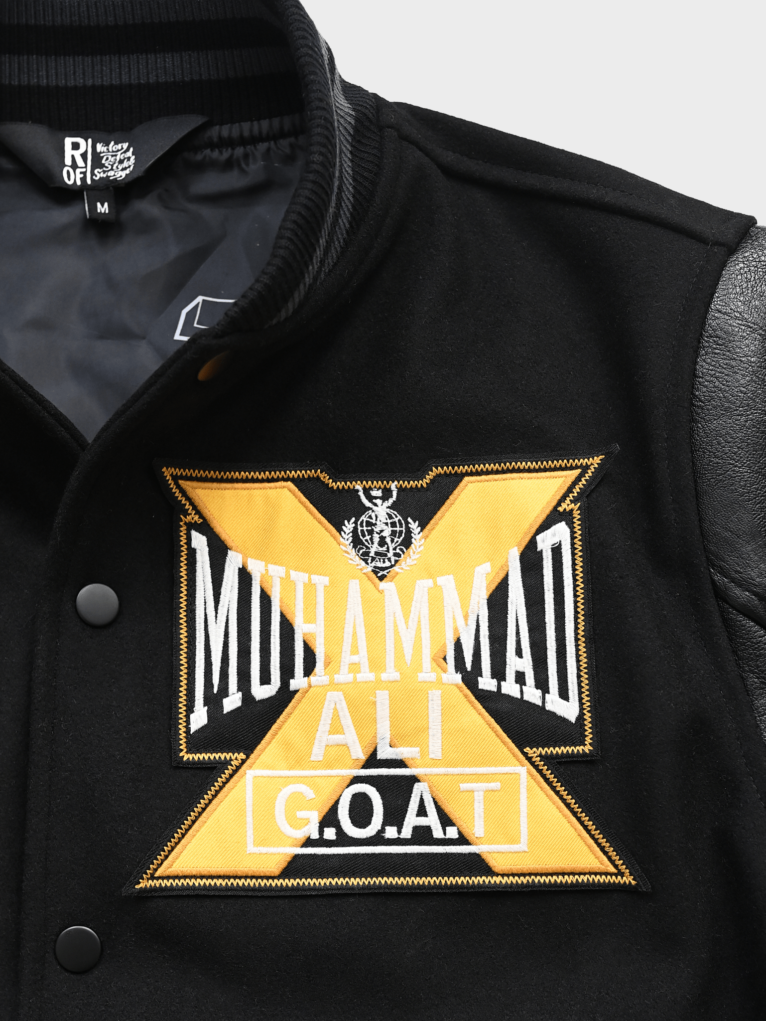 Ali Champ Is Back Black Varsity Jacket - Roots of Fight