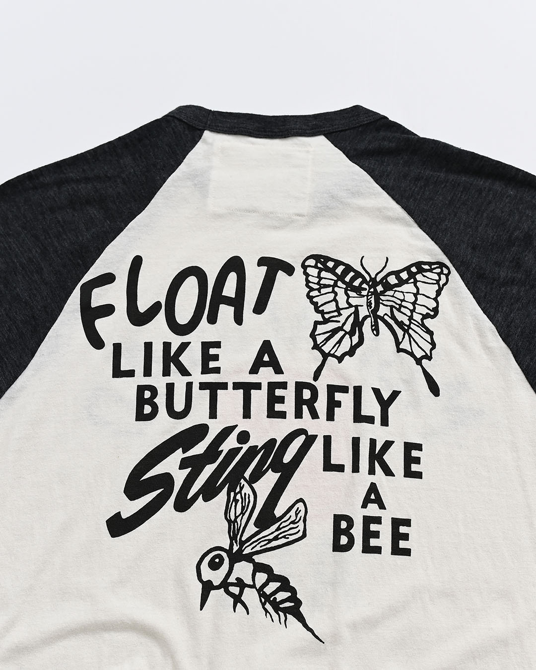 Ali Deer Lake Quote Black Raglan - Roots of Fight