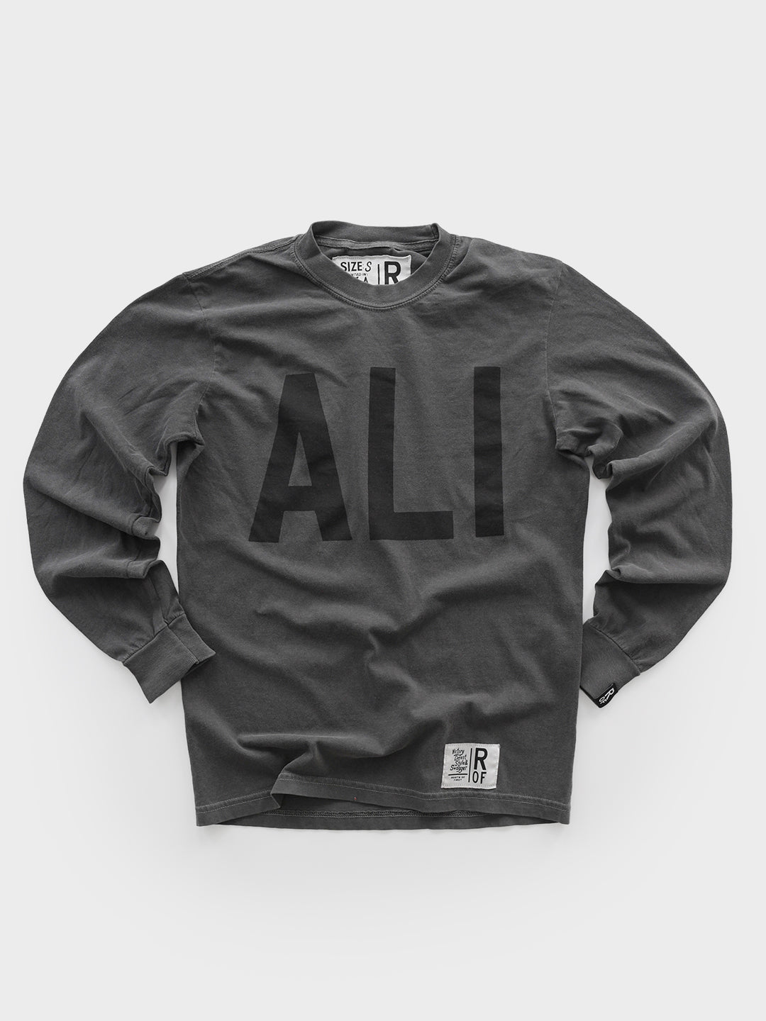 Ali Icon Charcoal Long Sleeve Tee - Roots of Fight