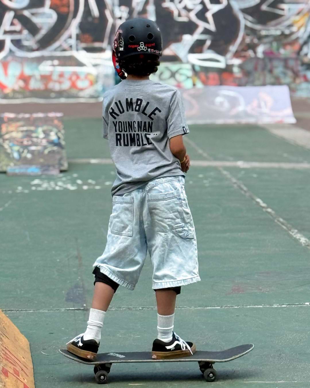 Ali Rumble Quote Grey Kid&#39;s Tee - Roots of Fight