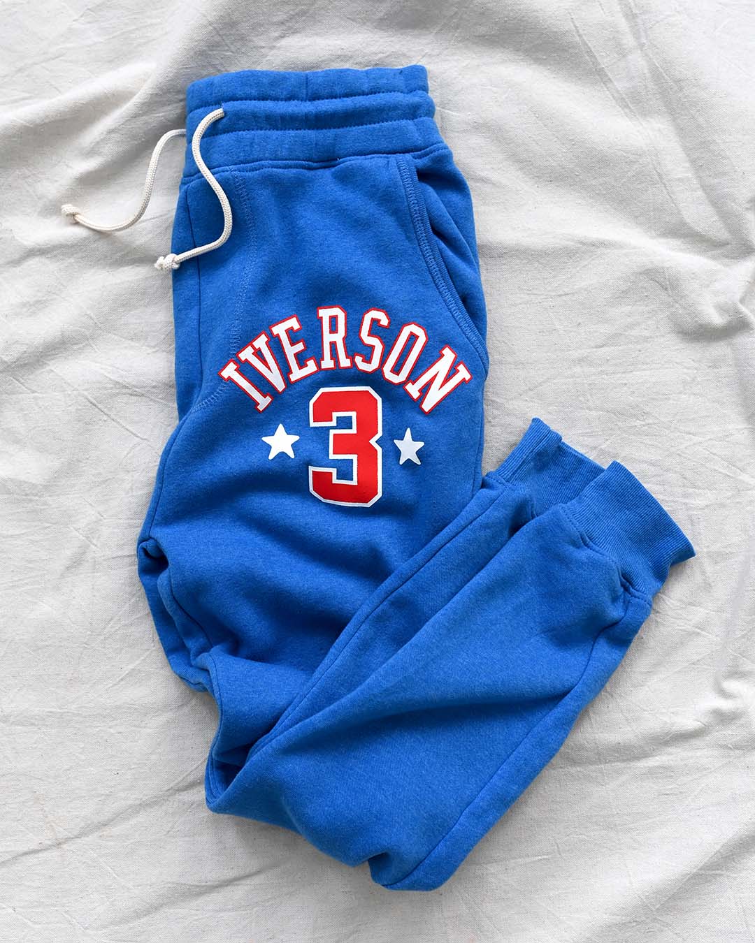 Allen Iverson #3 Blue Sweatpants - Roots of Fight