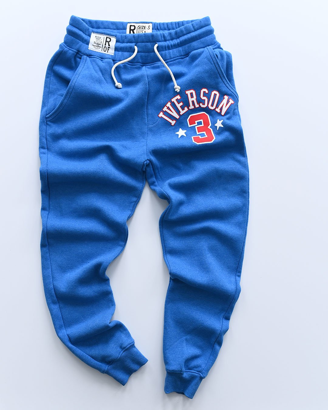 Allen Iverson #3 Blue Sweatpants - Roots of Fight