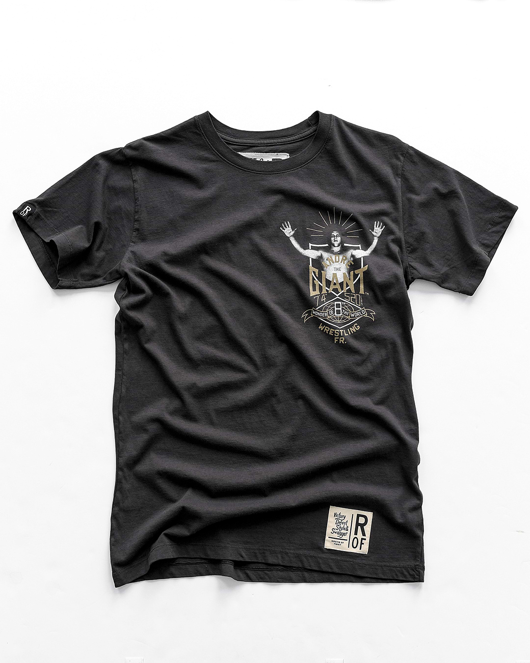 Andre The Giant Eighth Wonder Black Tee - Roots of Fight