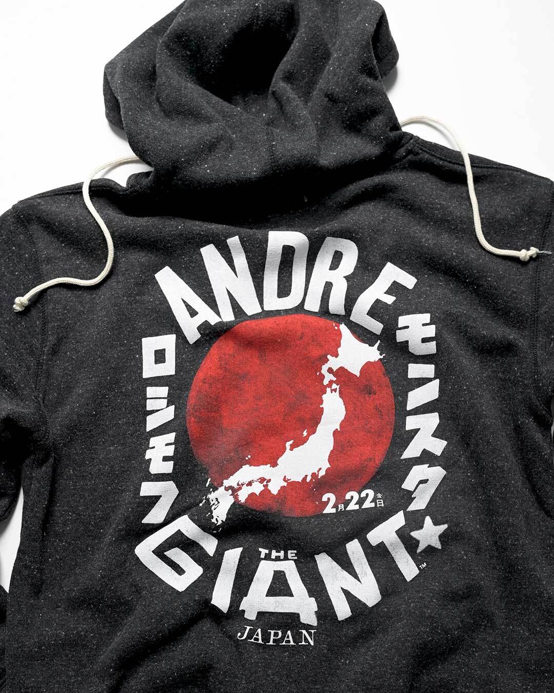 Andre the Giant Japan Black PO Hoody - Roots of Fight