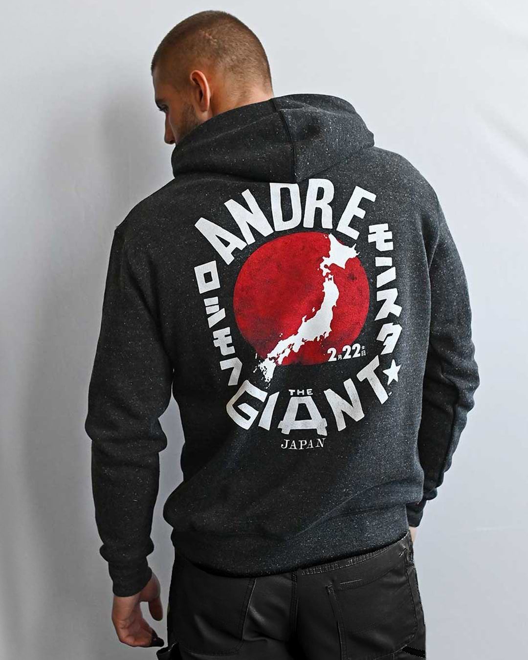 Andre the Giant Japan Black PO Hoody - Roots of Fight