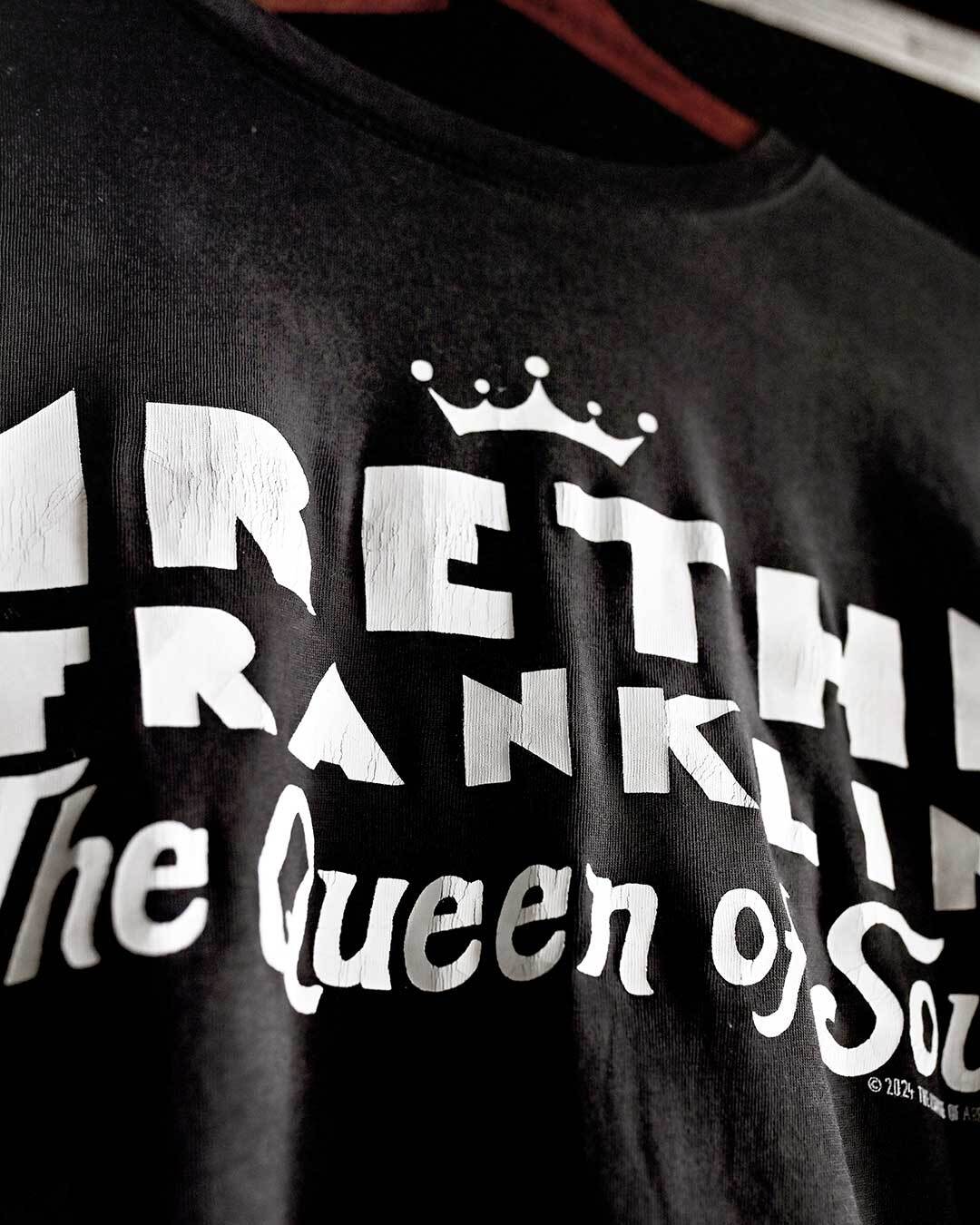 Aretha Franklin Queen of Soul Black Tee - Roots of Fight
