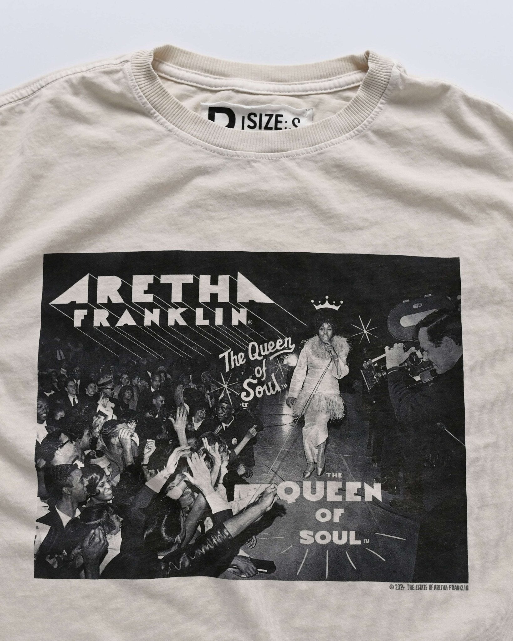 Aretha Franklin Queen of Soul Creme Women&#39;s Tee - Roots of Fight