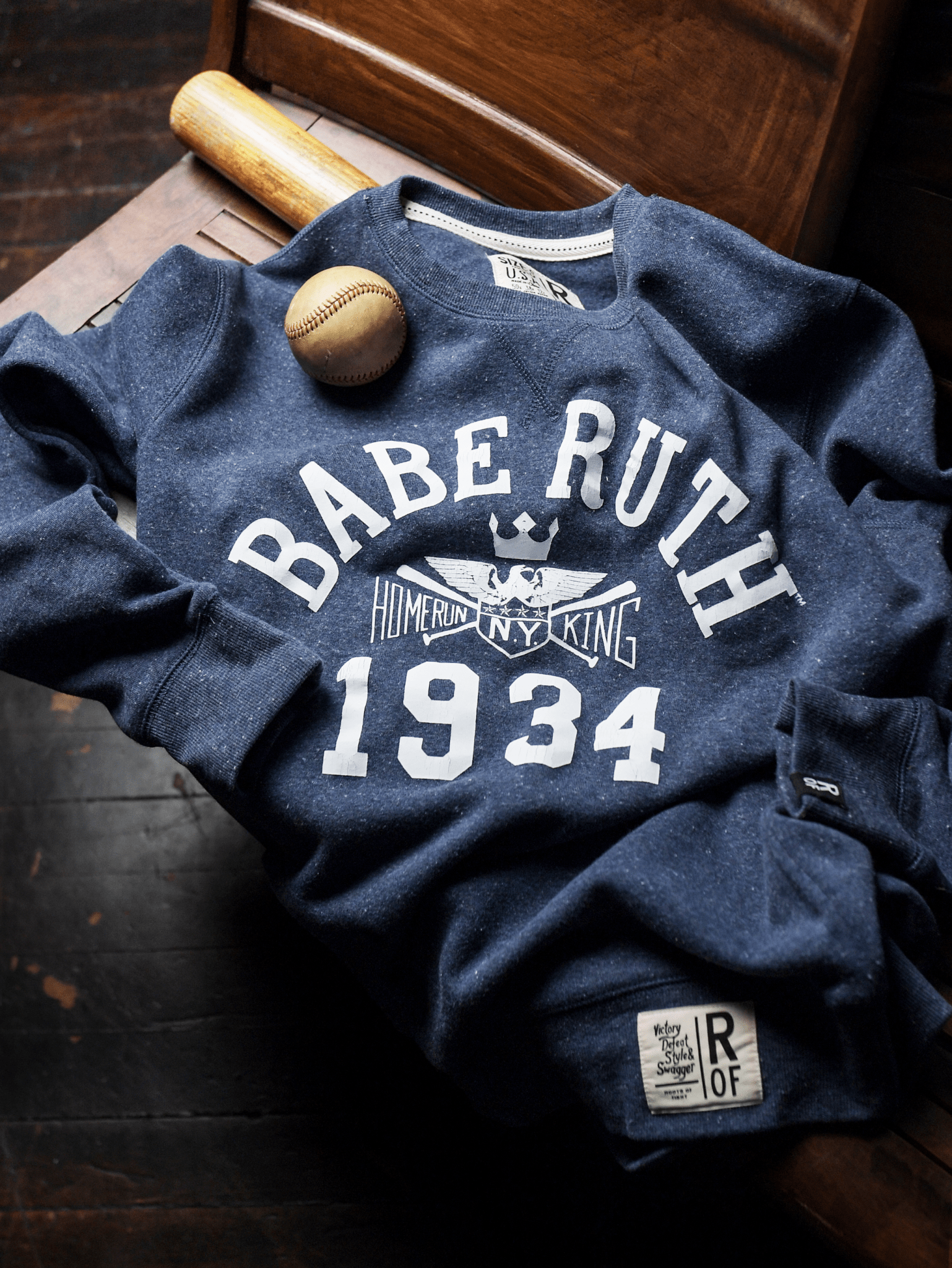Babe Ruth 1934 NY Navy Sweatshirt - Roots of Fight