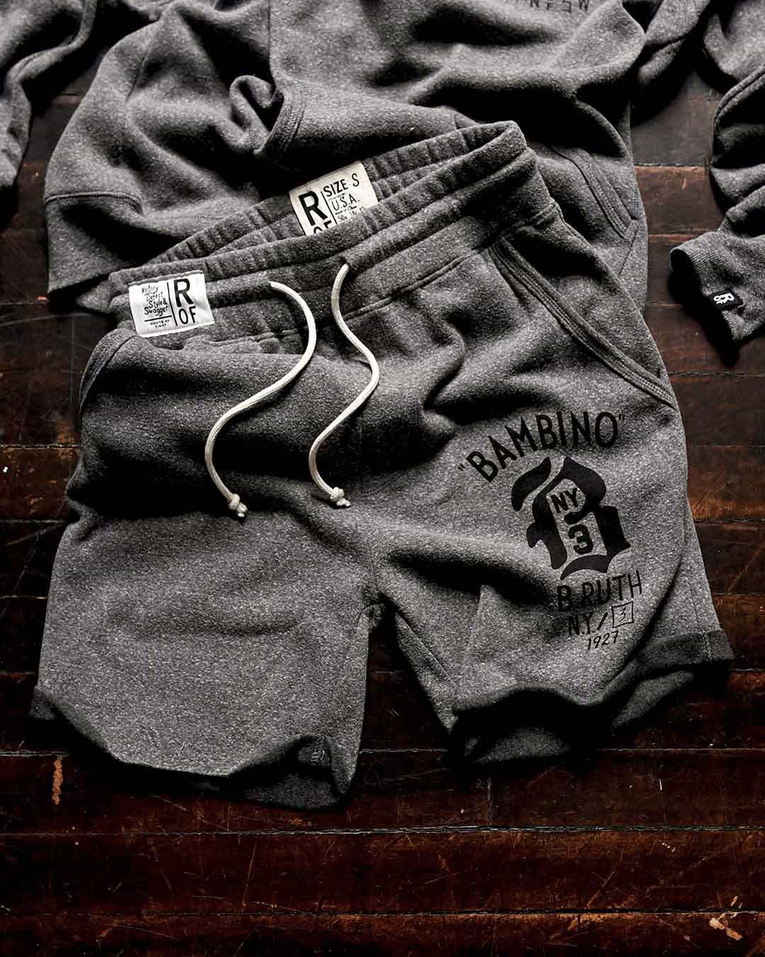 Babe Ruth Bambino &#39;27 Grey Shorts - Roots of Fight