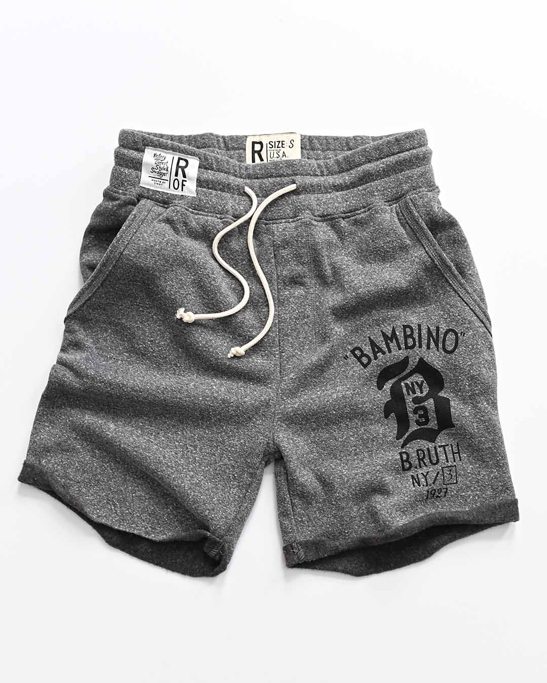 Babe Ruth Bambino &#39;27 Grey Shorts - Roots of Fight
