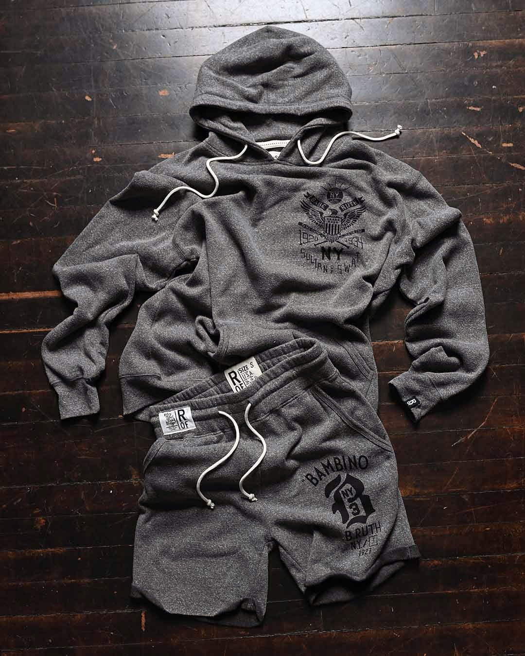 Babe Ruth NY Sultan of Swat Grey PO Hoody - Roots of Fight