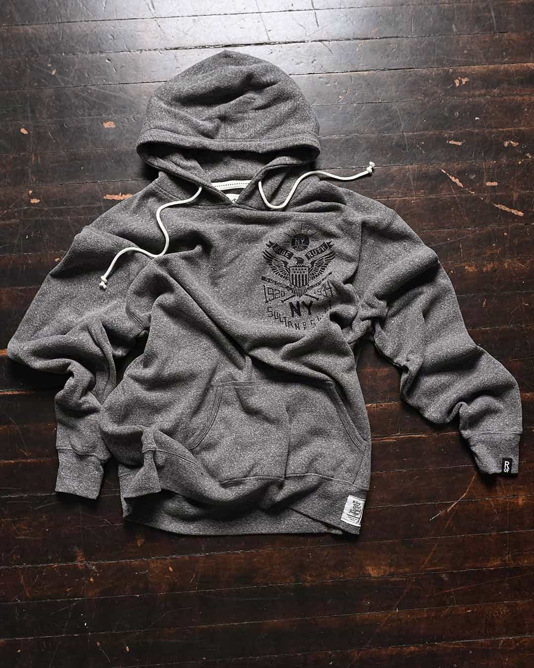 Babe Ruth NY Sultan of Swat Grey PO Hoody - Roots of Fight