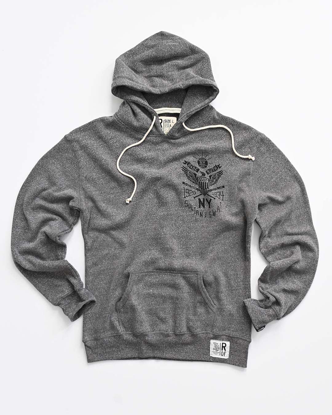 Babe Ruth NY Sultan of Swat Grey PO Hoody - Roots of Fight