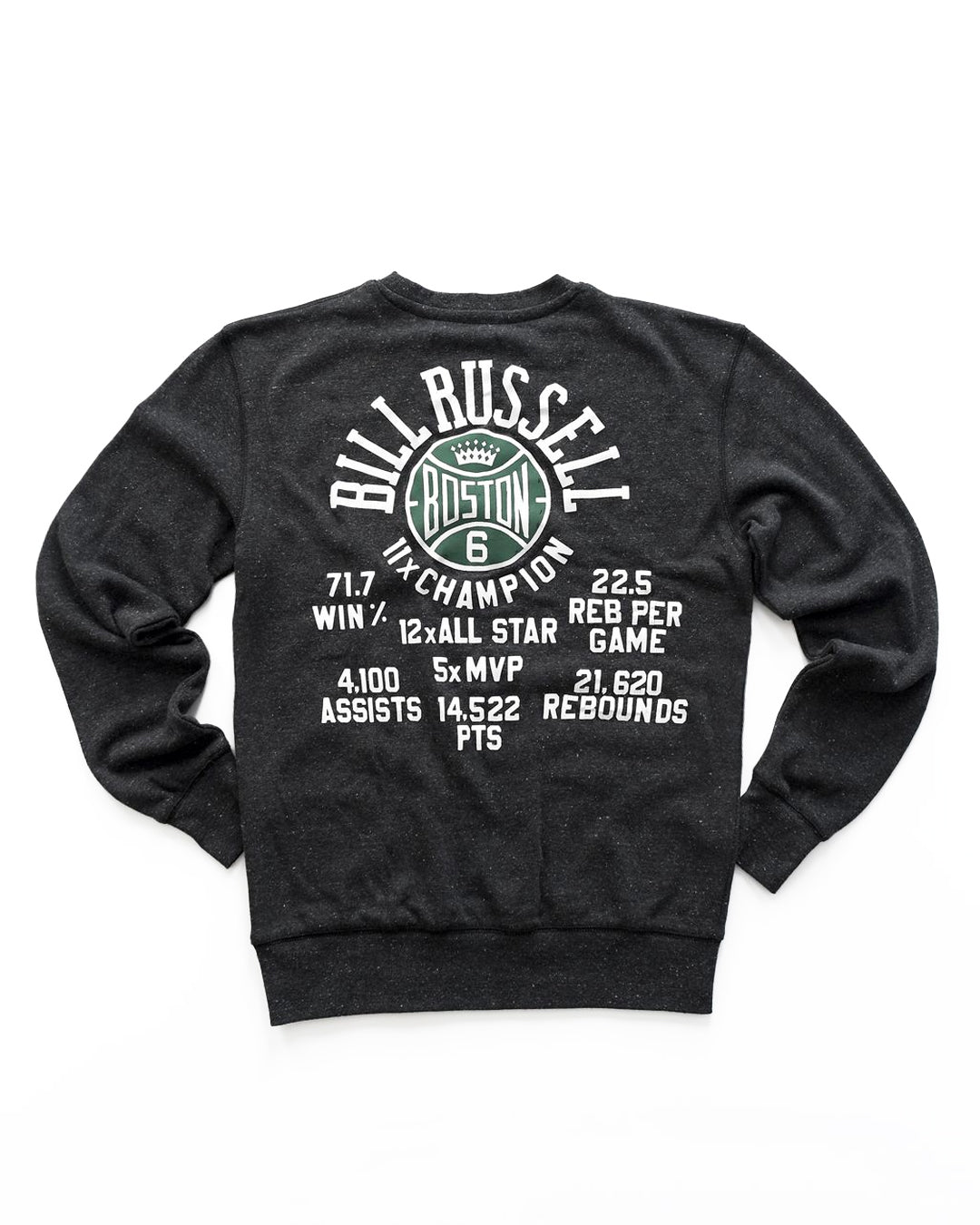 Bill Russell 6 Black Sweatshirt - Roots of Fight