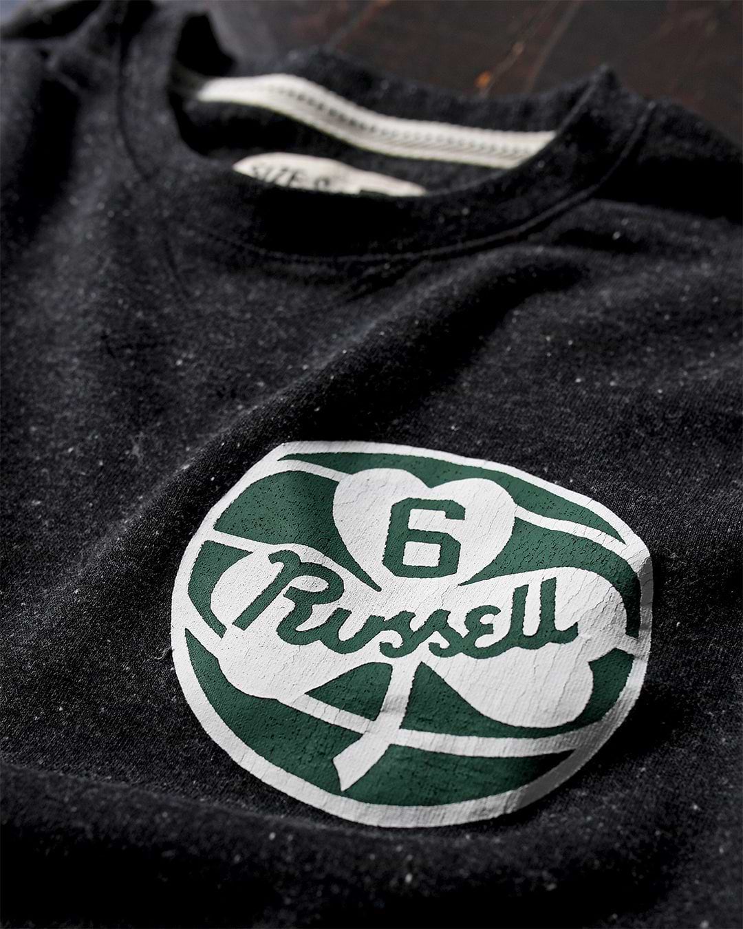 Bill Russell 6 Black Sweatshirt - Roots of Fight