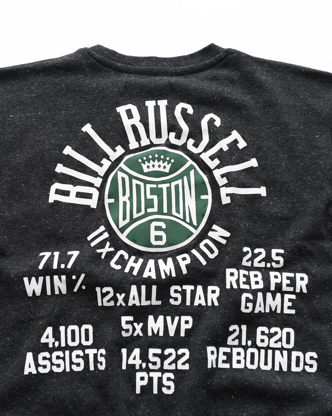 Bill Russell 6 Black Sweatshirt - Roots of Fight