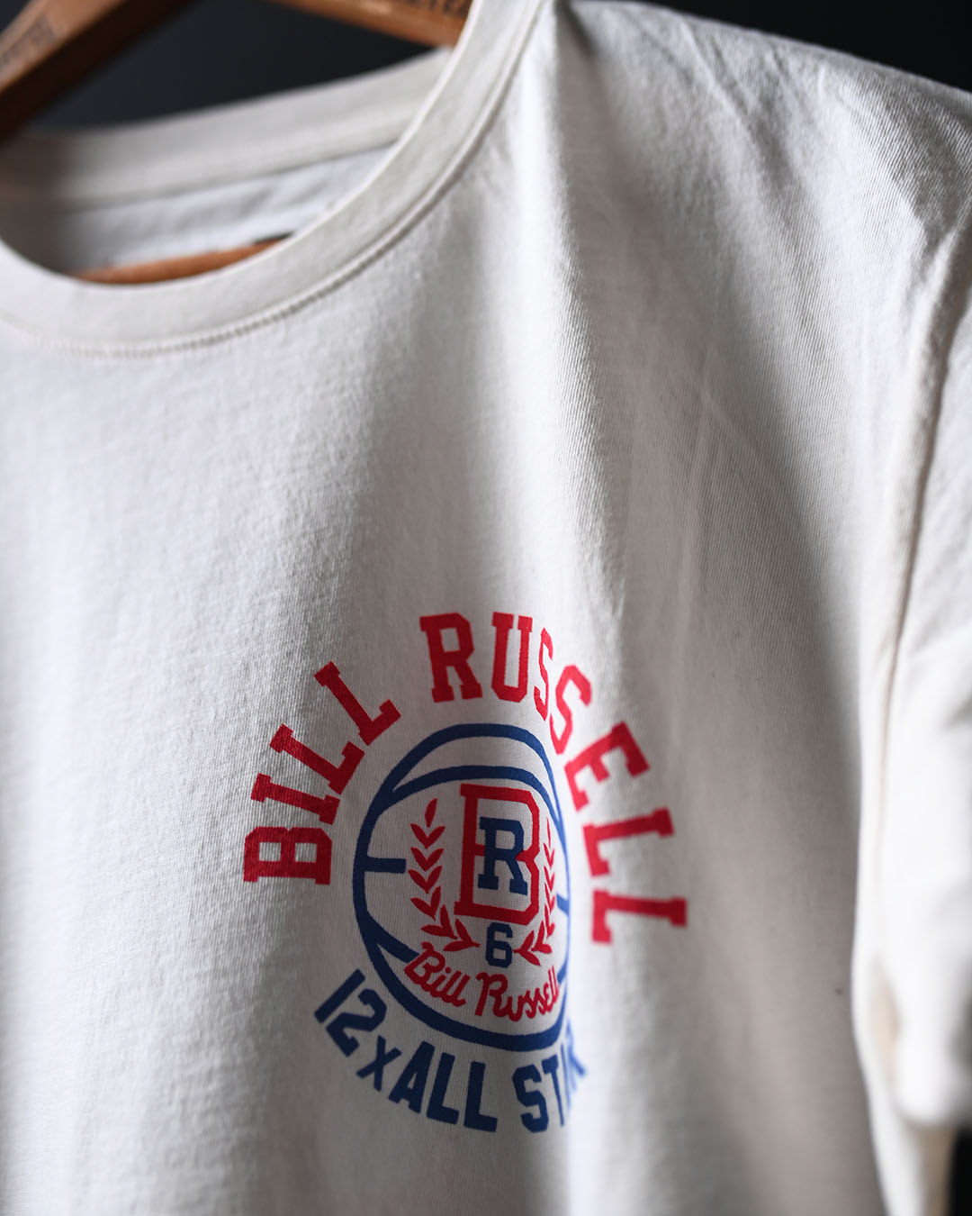 Bill Russell All Star White Tee - Roots of Fight