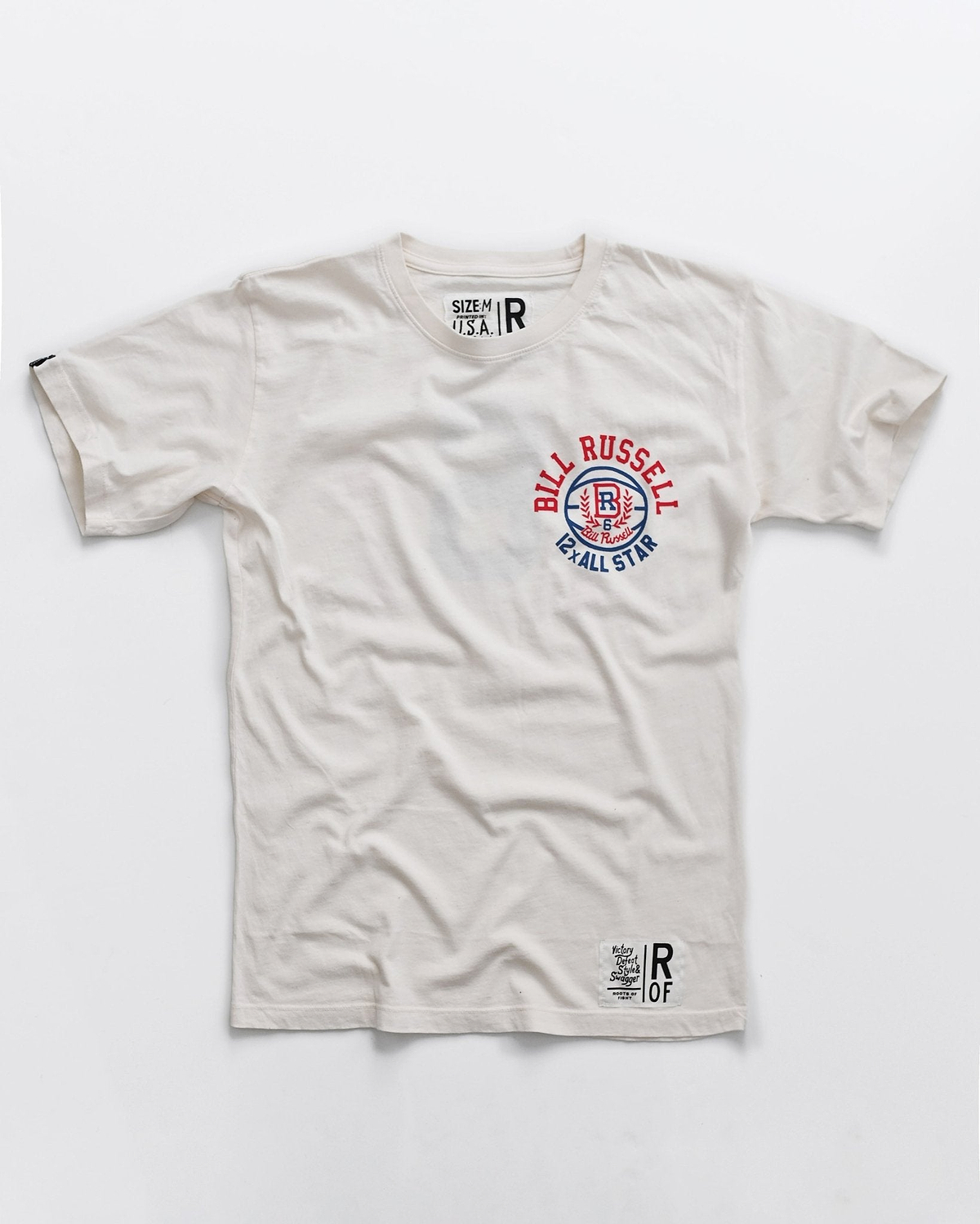 Bill Russell All Star White Tee - Roots of Fight