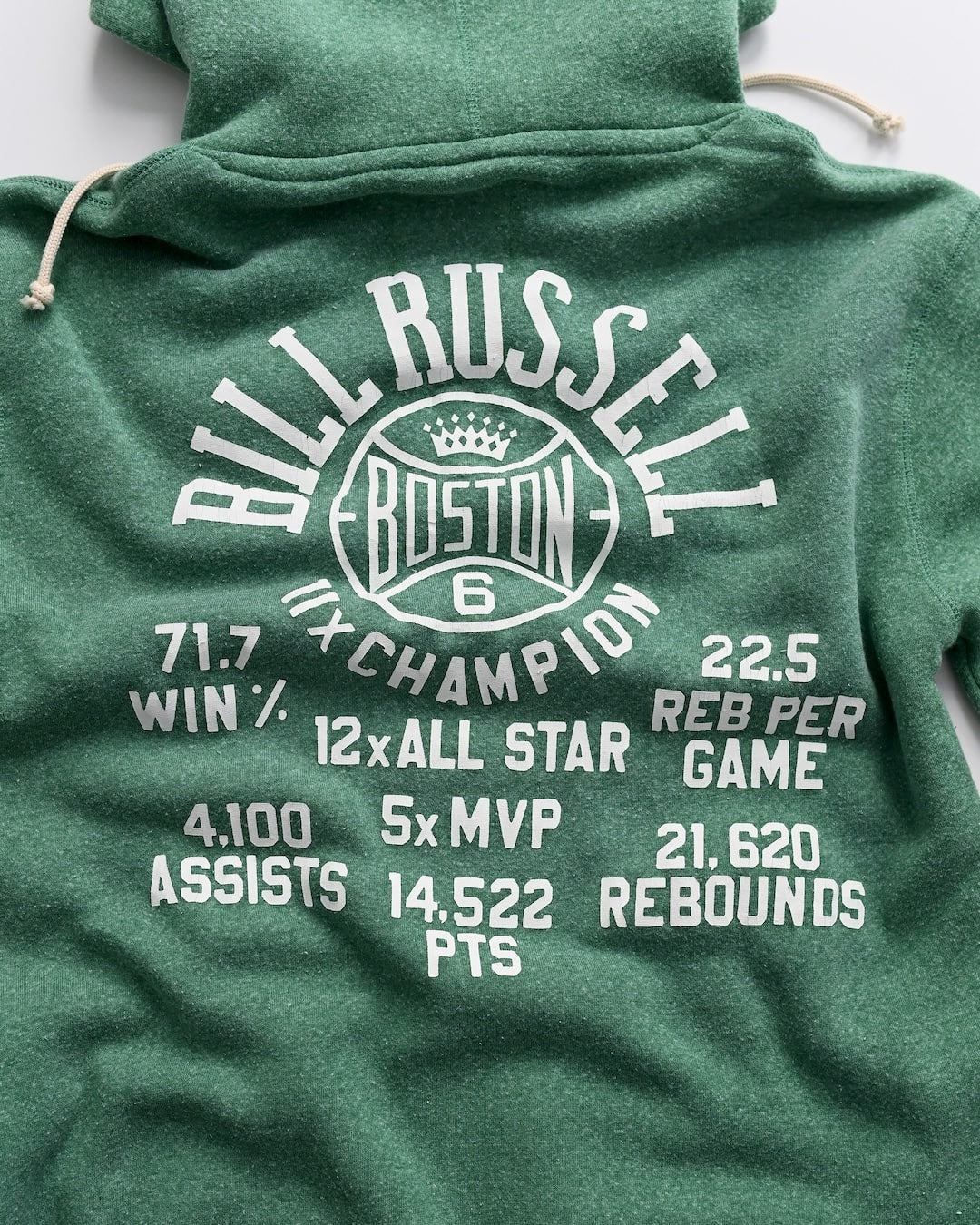 Bill Russell Boston #6 PO Hoody