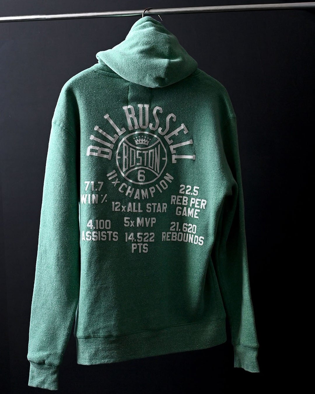 Bill Russell Boston #6 PO Hoody - Roots of Fight