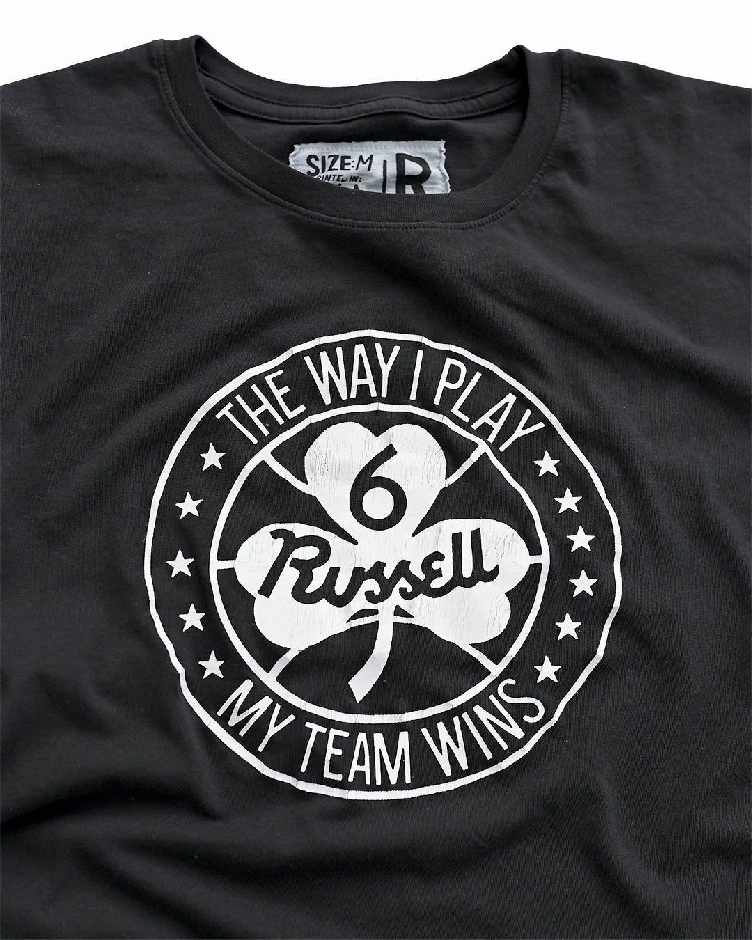 Bill Russell &#39;The Way I Play&#39; Black Tee - Roots of Fight