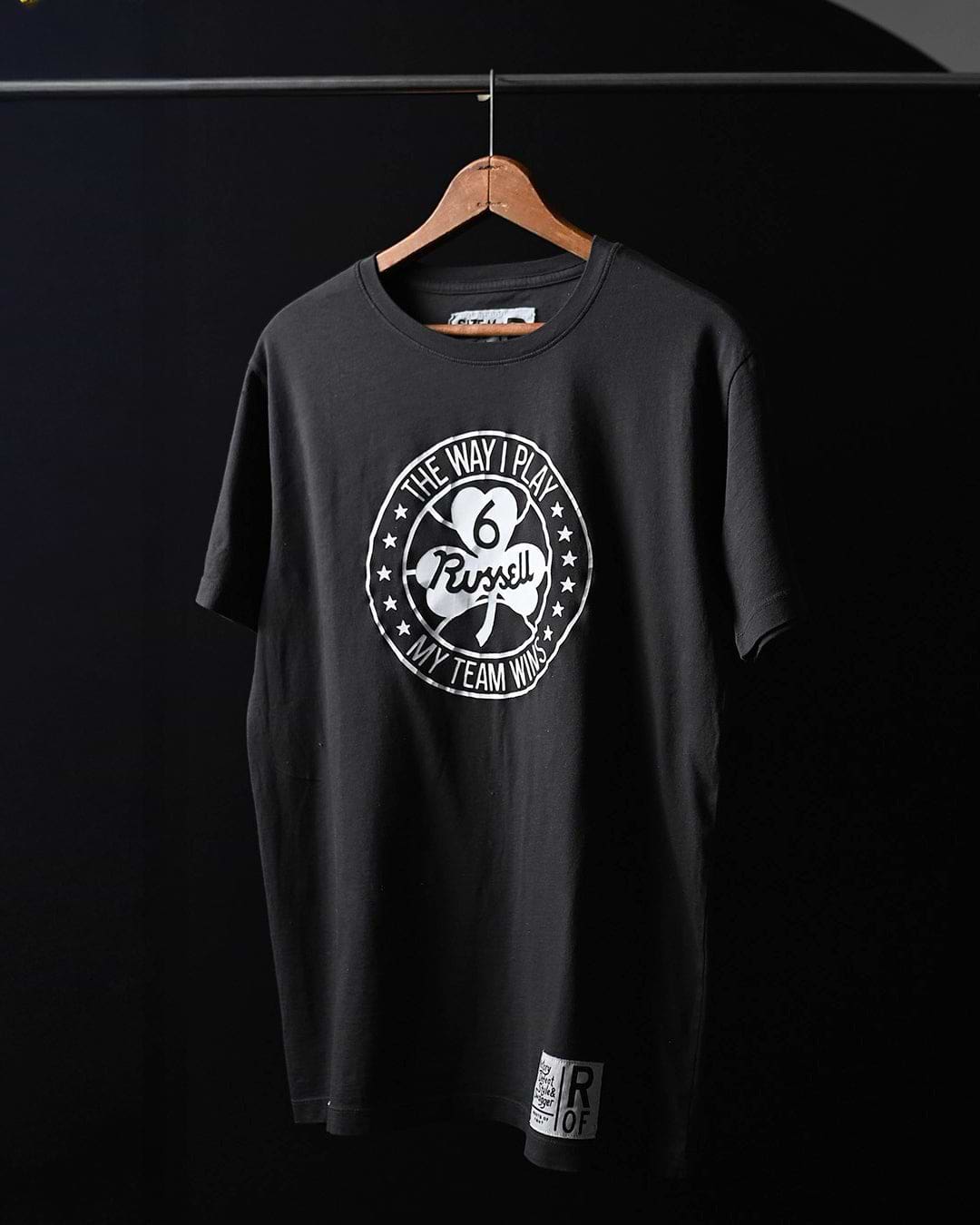 Bill Russell &#39;The Way I Play&#39; Black Tee - Roots of Fight