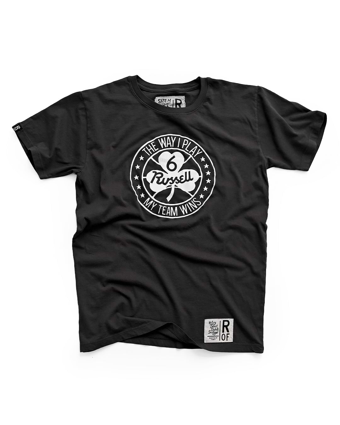 Bill Russell &#39;The Way I Play&#39; Black Tee - Roots of Fight