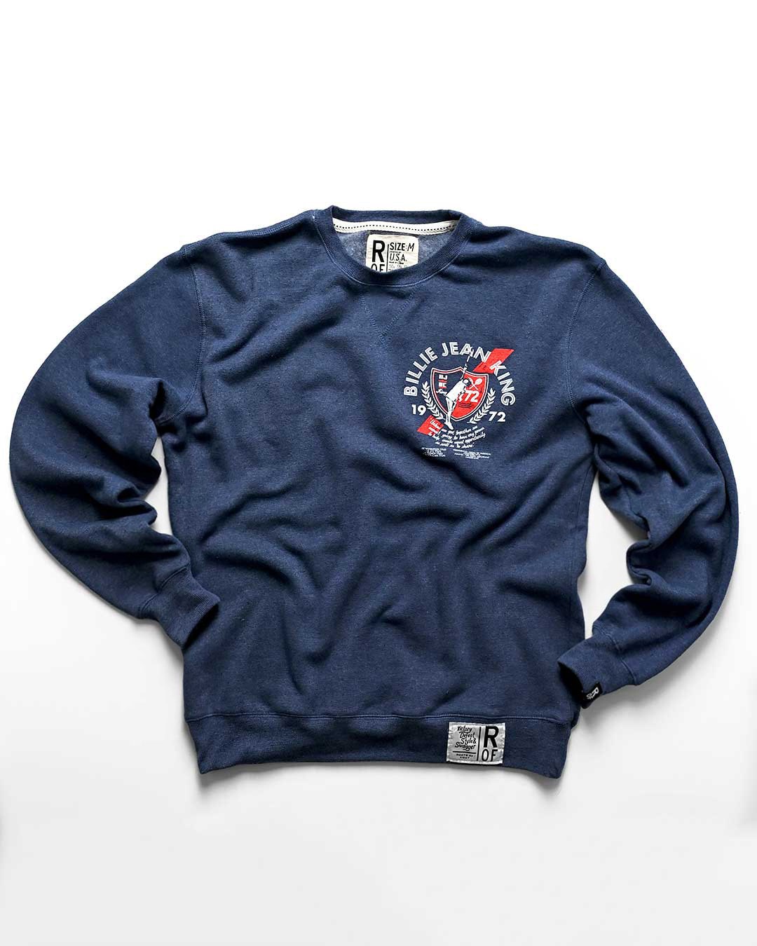 Billie Jean King Navy Sweatshirt - Roots of Fight