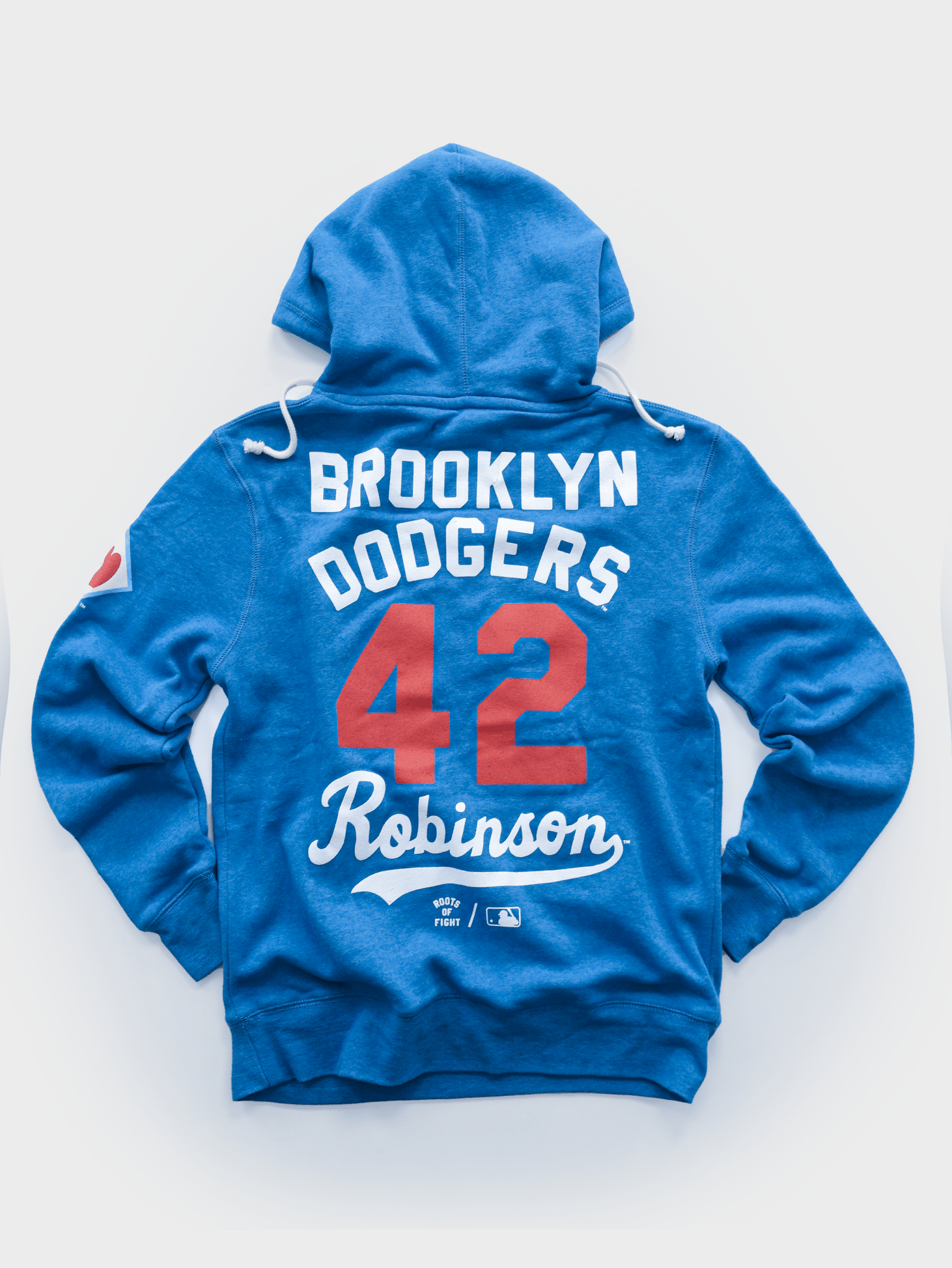 BKN Dodgers Jackie Robinson Blue PO Hoody - Roots of Fight