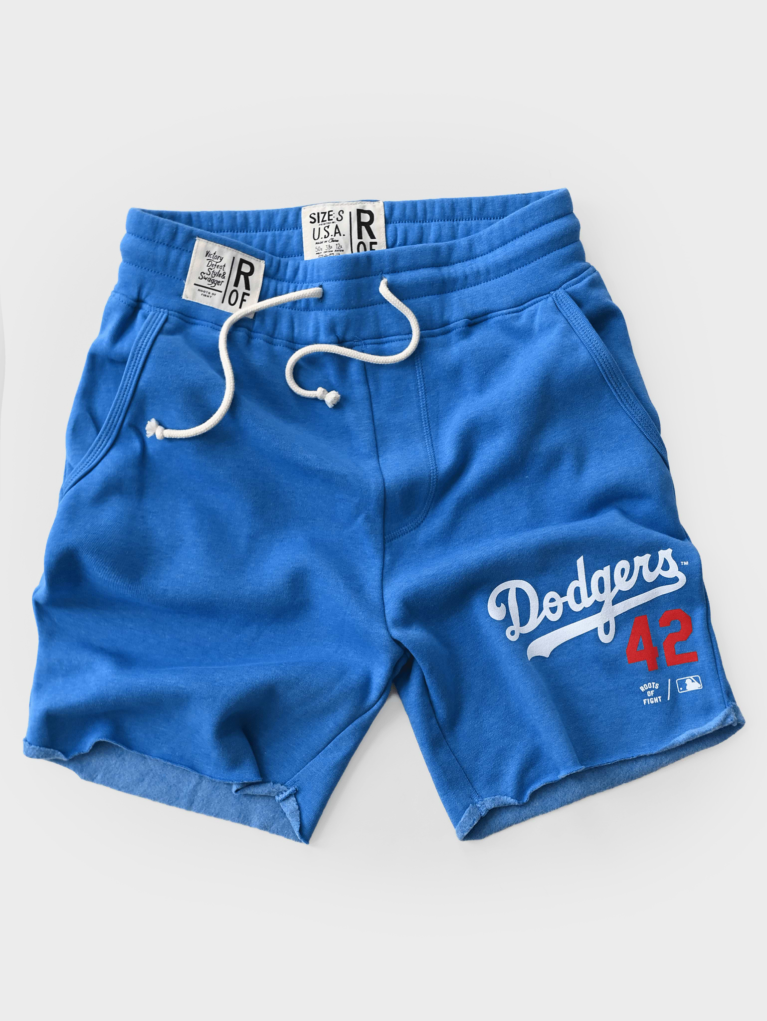 BKN Dodgers Jackie Robinson Blue Shorts - Roots of Fight
