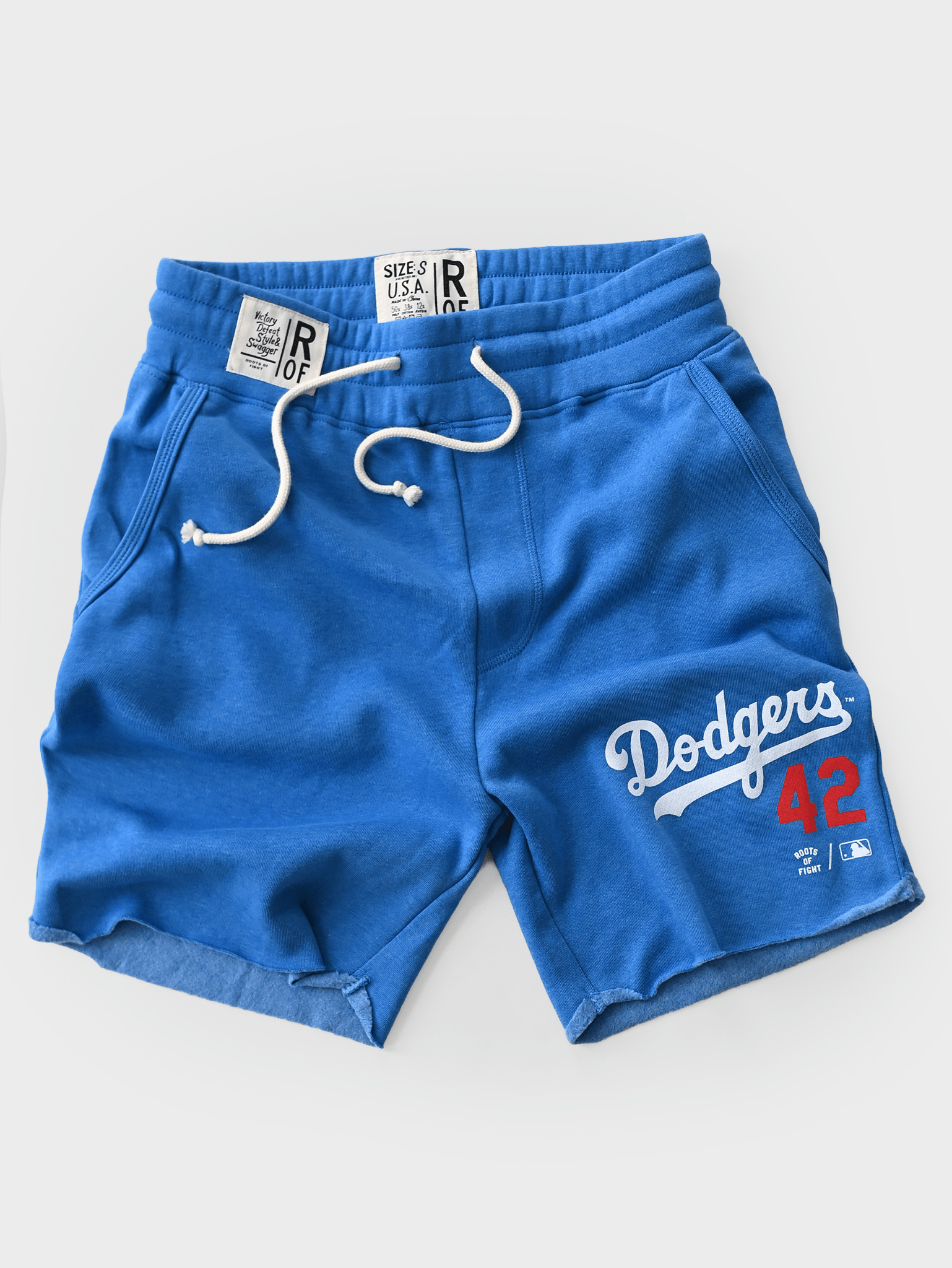 BKN Dodgers Jackie Robinson Blue Shorts - Roots of Fight