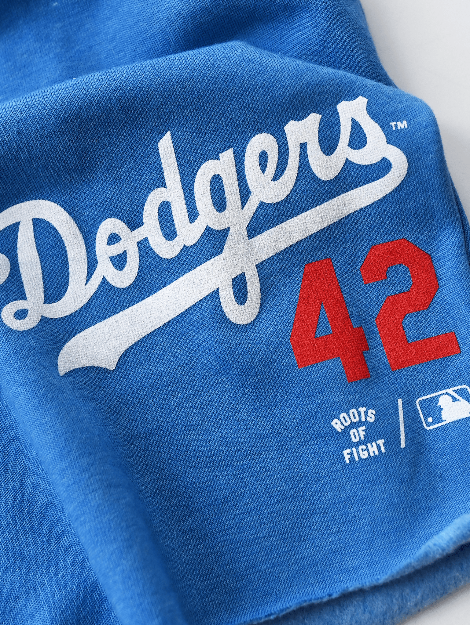 BKN Dodgers Jackie Robinson Blue Shorts - Roots of Fight