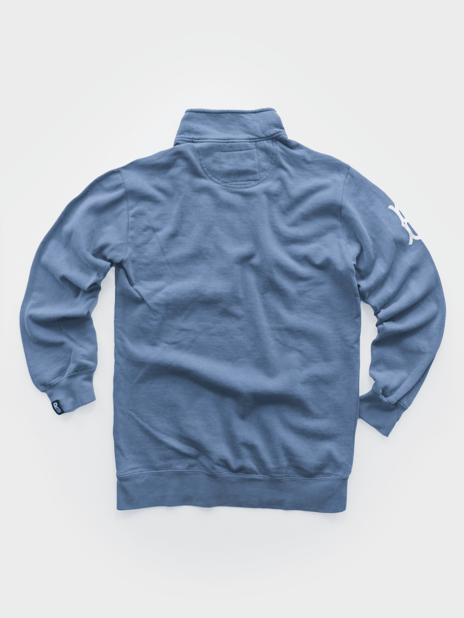 BKN Dodgers Jackie Robinson Denim QZ Sweatshirt - Roots of Fight