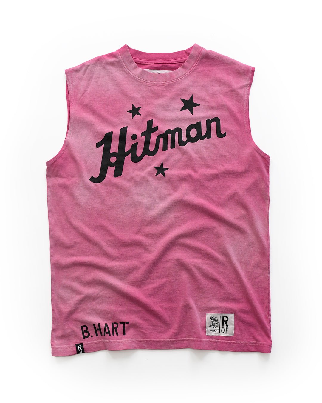 Bret Hart Hitman Pink Muscle Tee - Roots of Fight