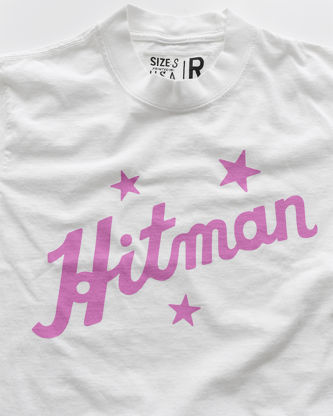 Bret Hart Hitman White Heavyweight Tee - Roots of Fight