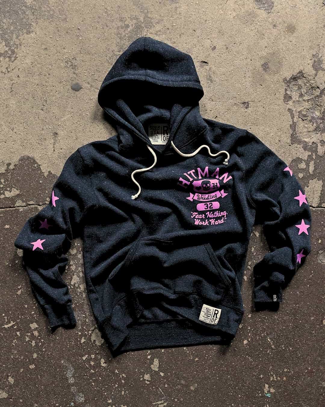 Bret &#39;Hitman&#39; Hart Fear Nothing Black PO Hoody - Roots of Fight
