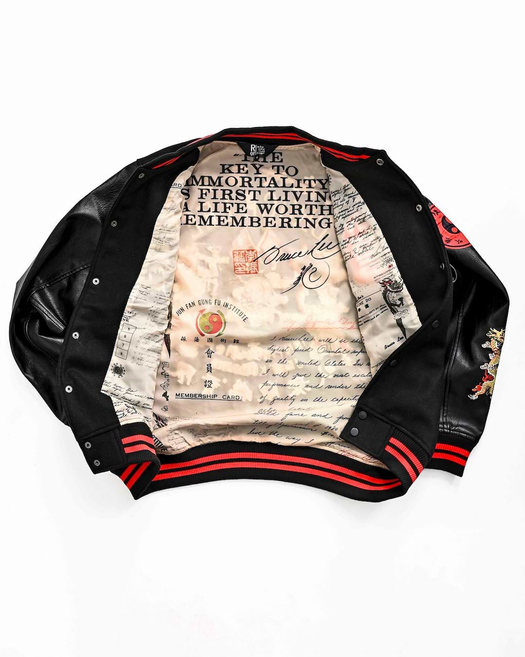 Bruce Lee Be Water Melton Jacket - Roots of Fight