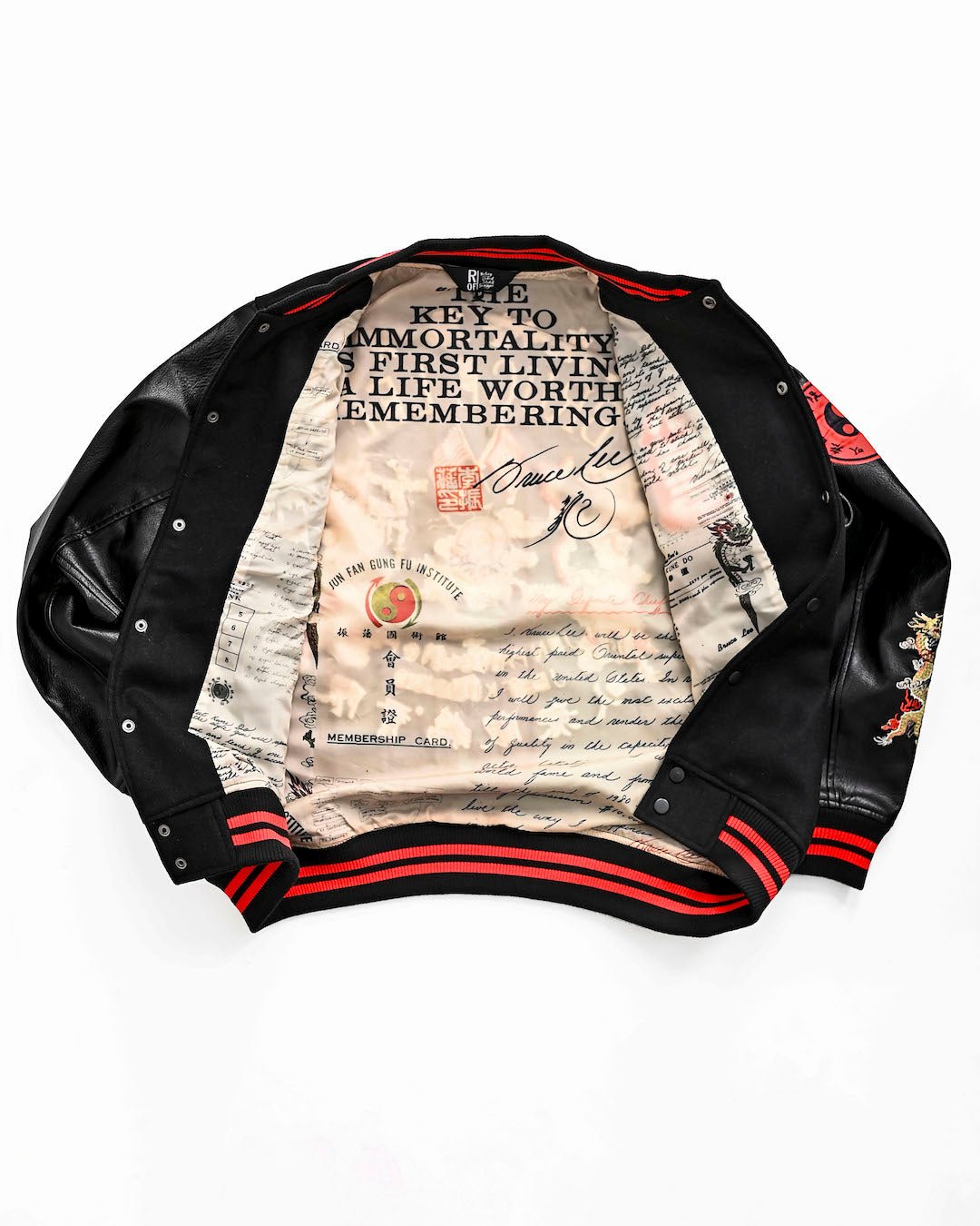 Bruce Lee Be Water Melton Jacket - Roots of Fight