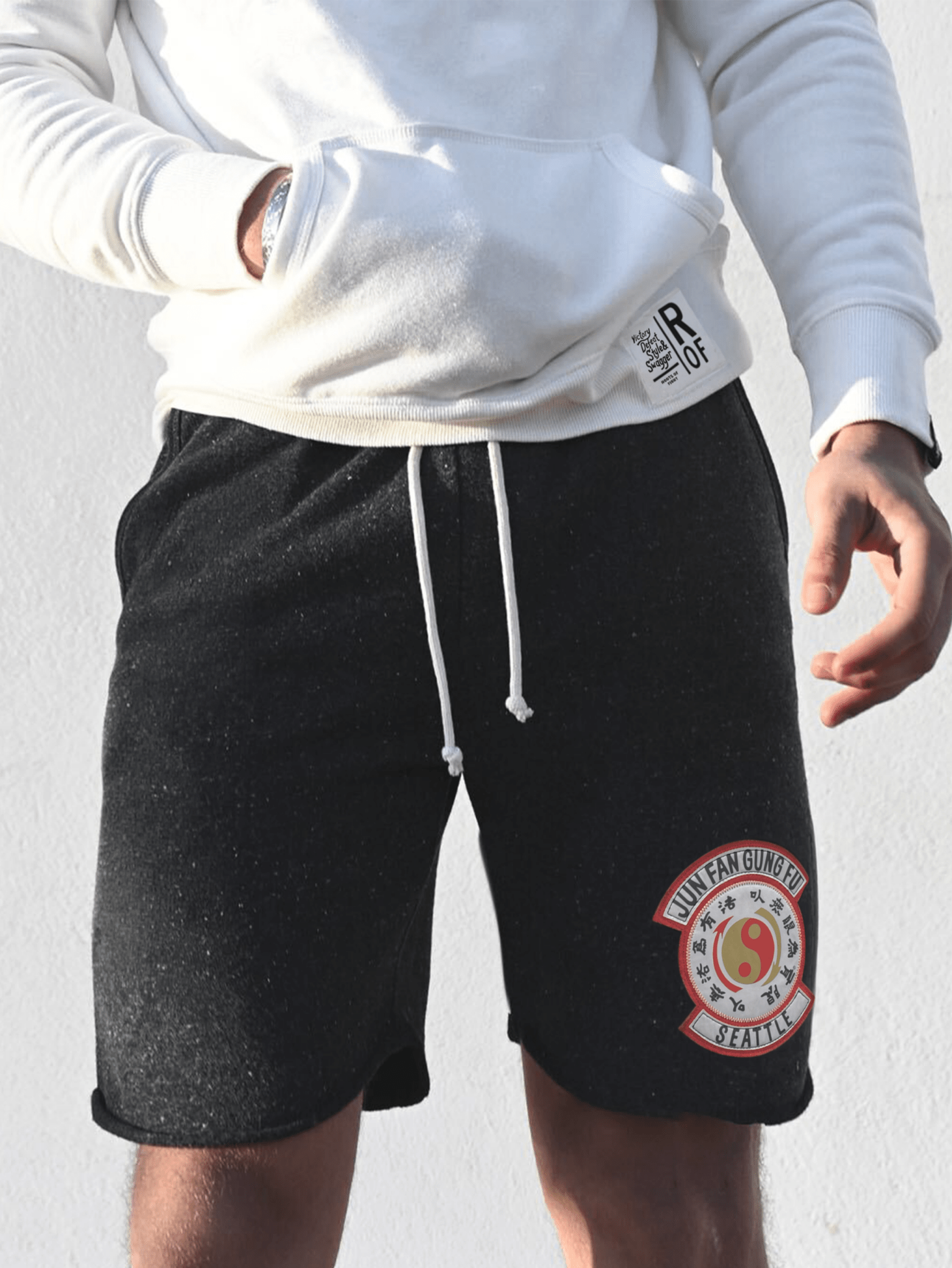 Bruce Lee JFGF Black Shorts - Roots of Fight