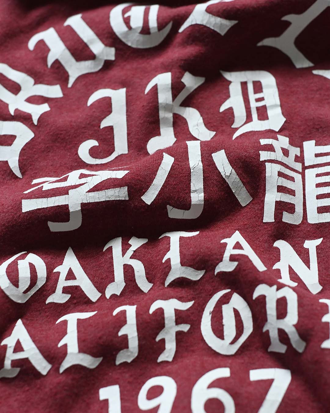 Bruce Lee Oakland &#39;67 Cardinal PO Hoody - Roots of Fight