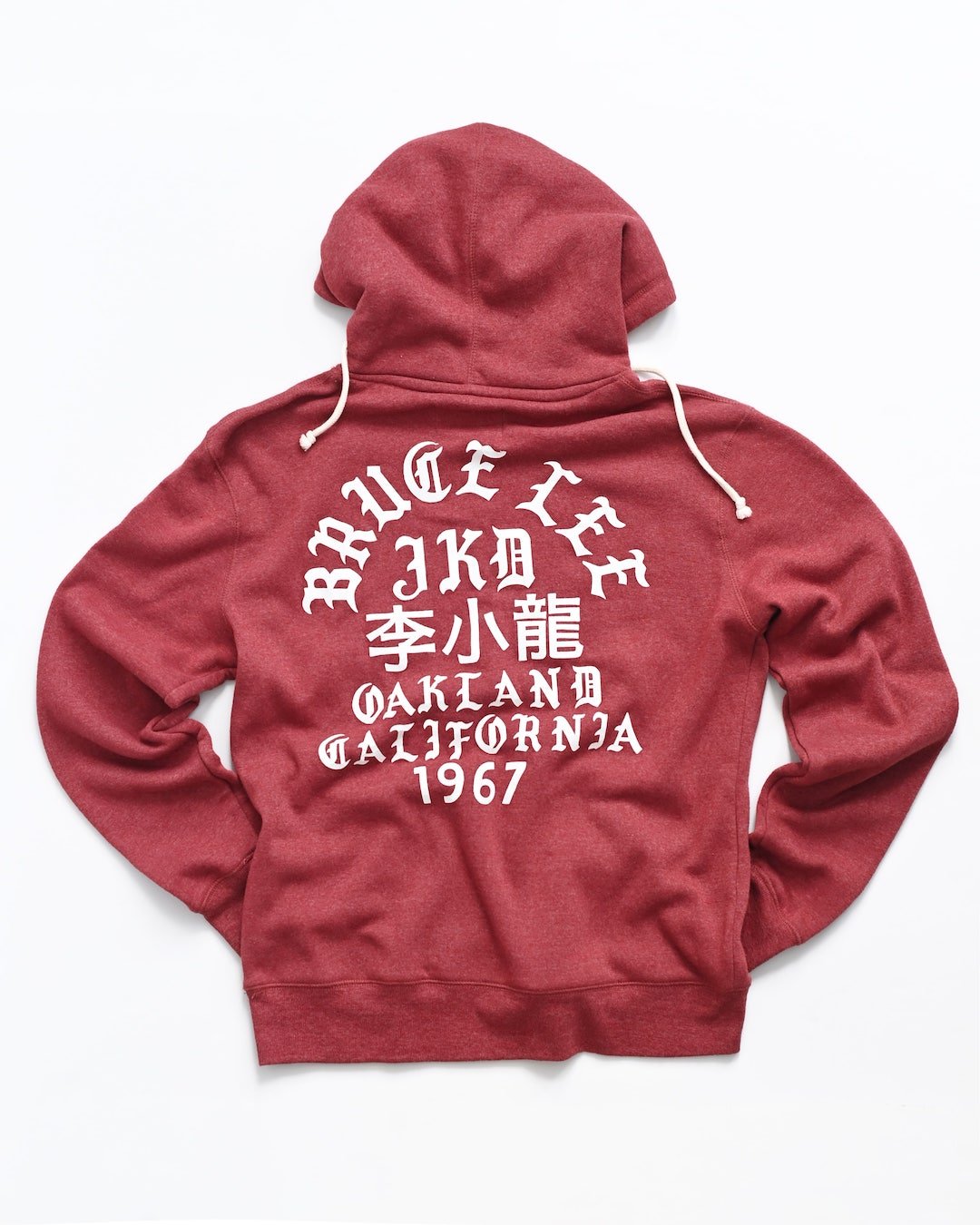 Bruce Lee Oakland &#39;67 Cardinal PO Hoody - Roots of Fight