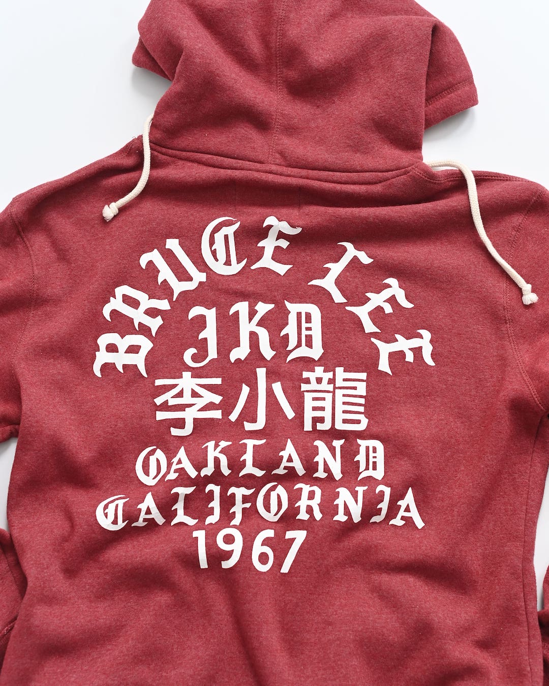 Bruce Lee Oakland &#39;67 Cardinal PO Hoody - Roots of Fight