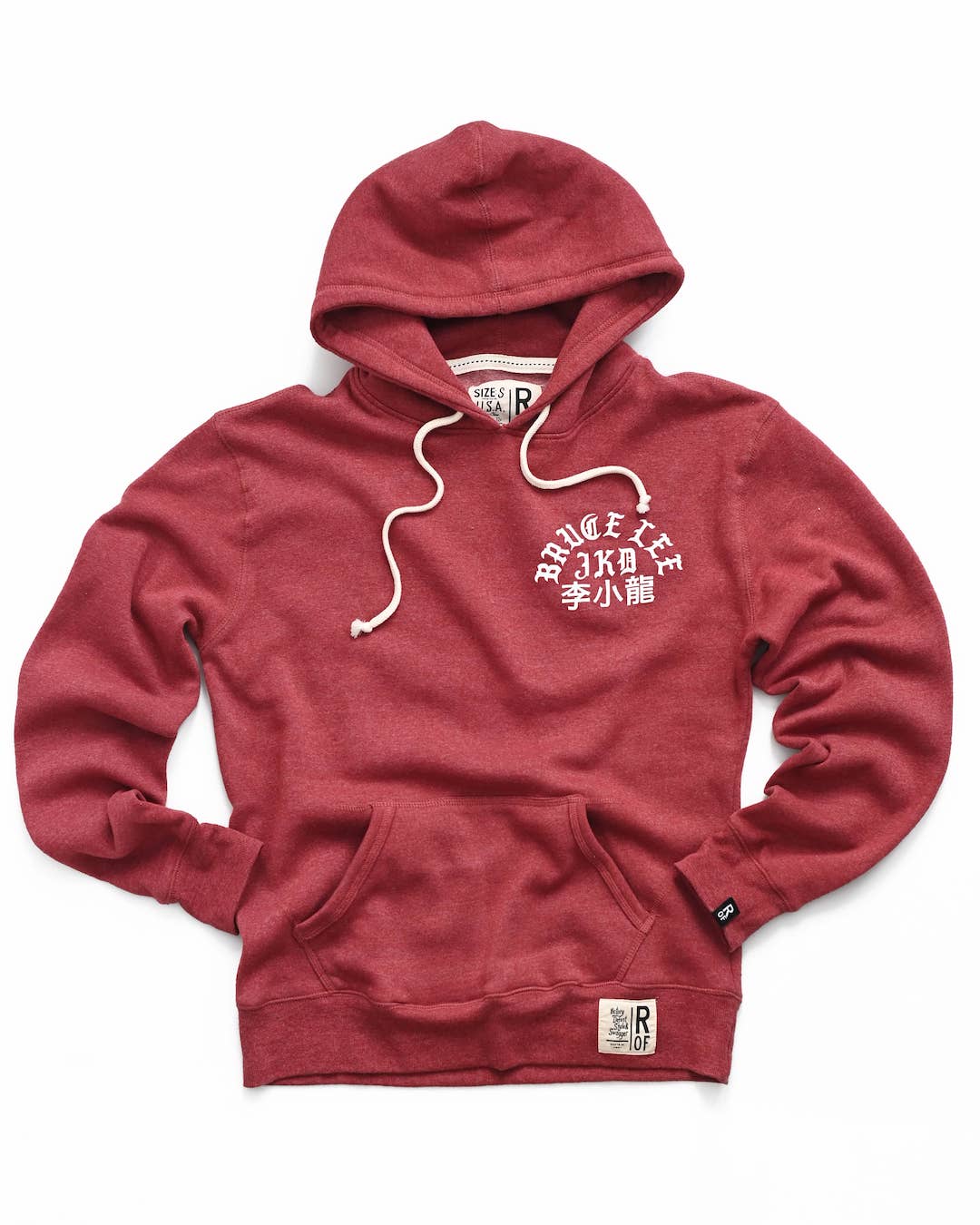 Bruce Lee Oakland &#39;67 Cardinal PO Hoody - Roots of Fight