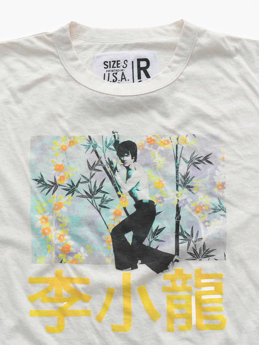 Bruce Lee Vintage Pose Women's White Tee - Roots of Fight