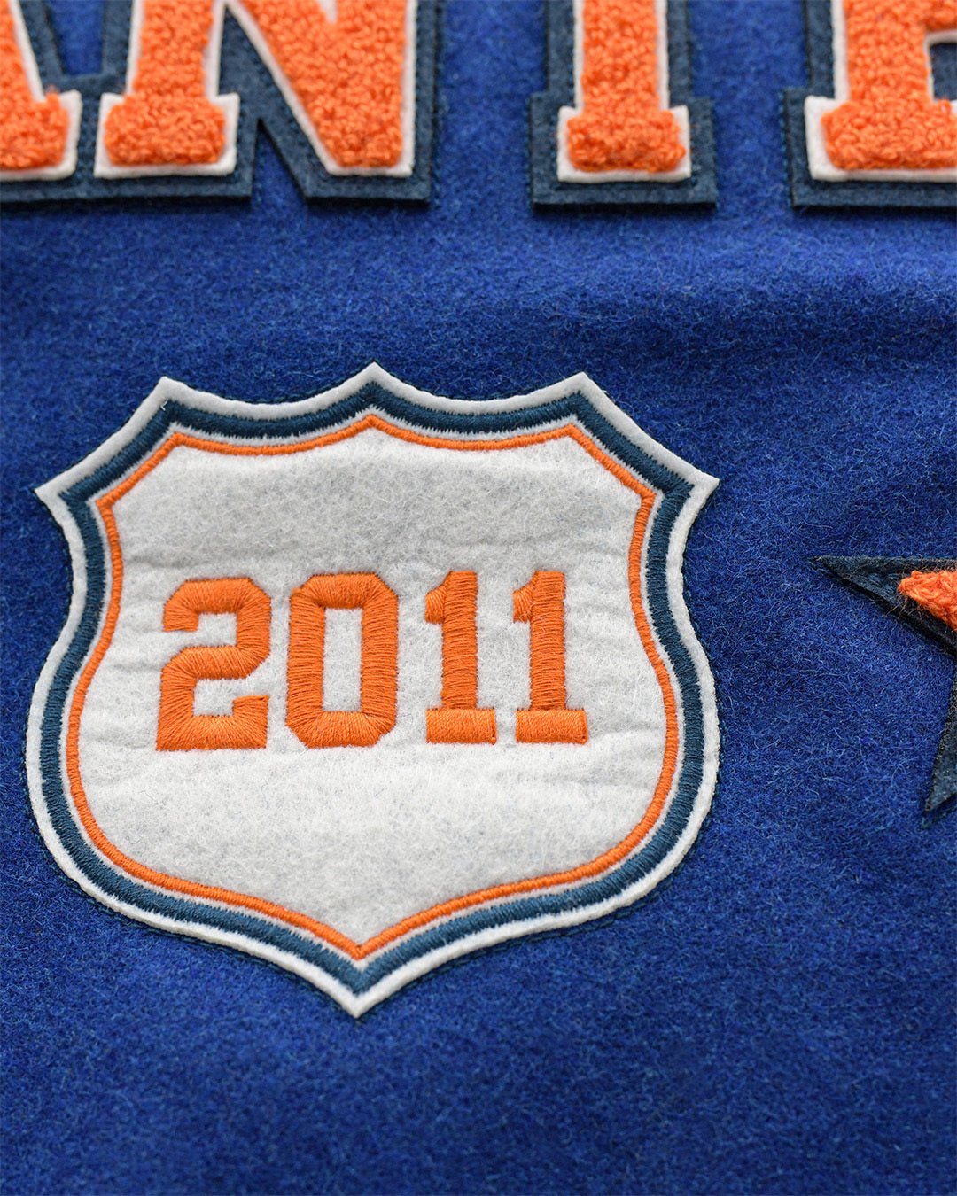 C. Anthony New York Blue Varsity Jacket - Roots of Fight