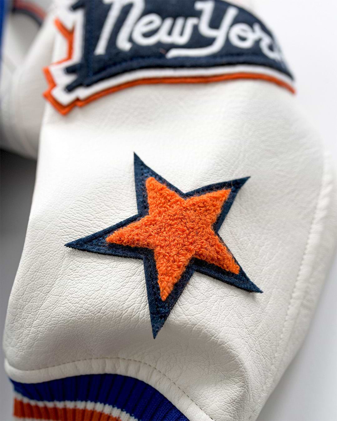 C. Anthony New York Blue Varsity Jacket - Roots of Fight