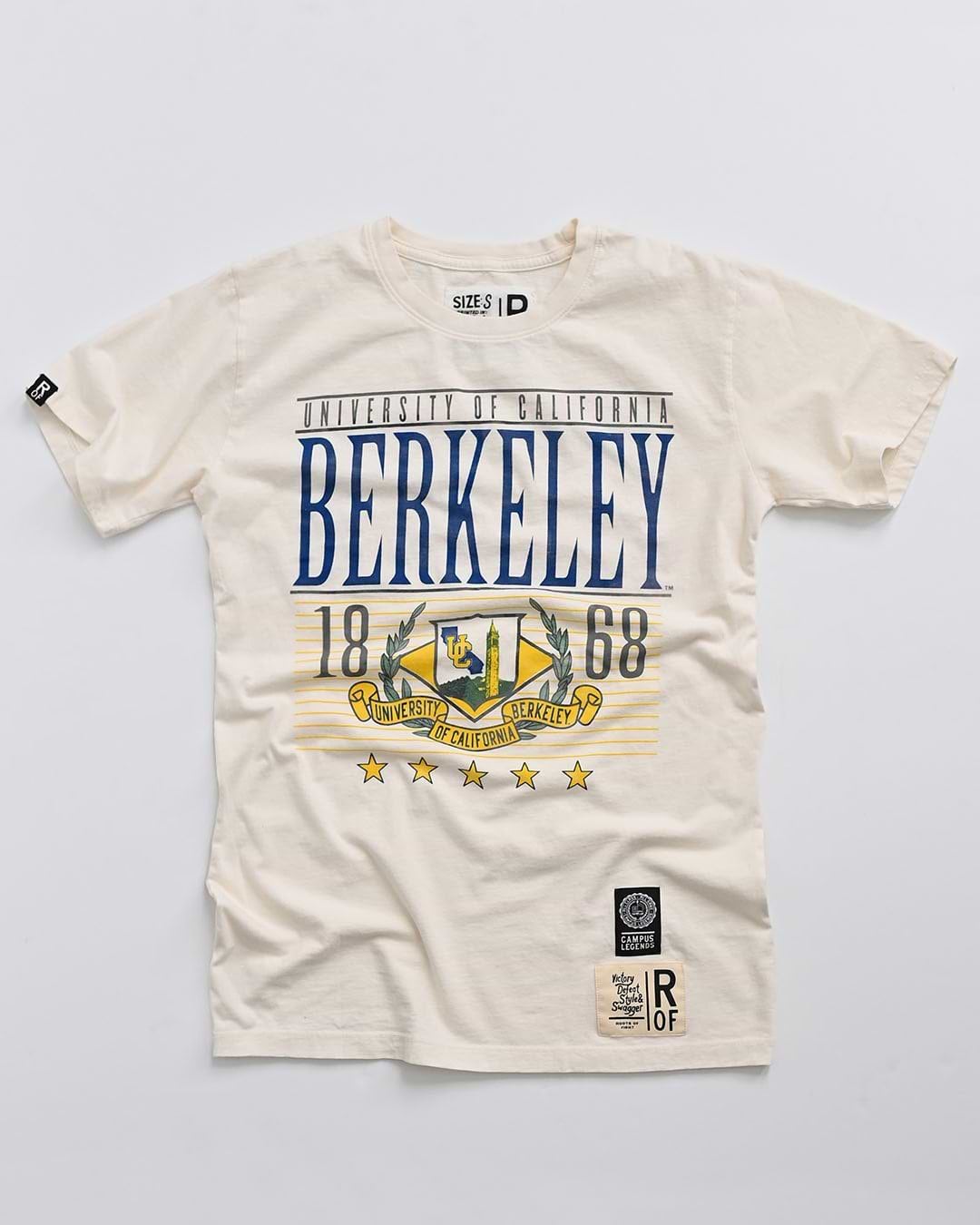 CAL - 1868 Cal White Tee - Roots of Fight